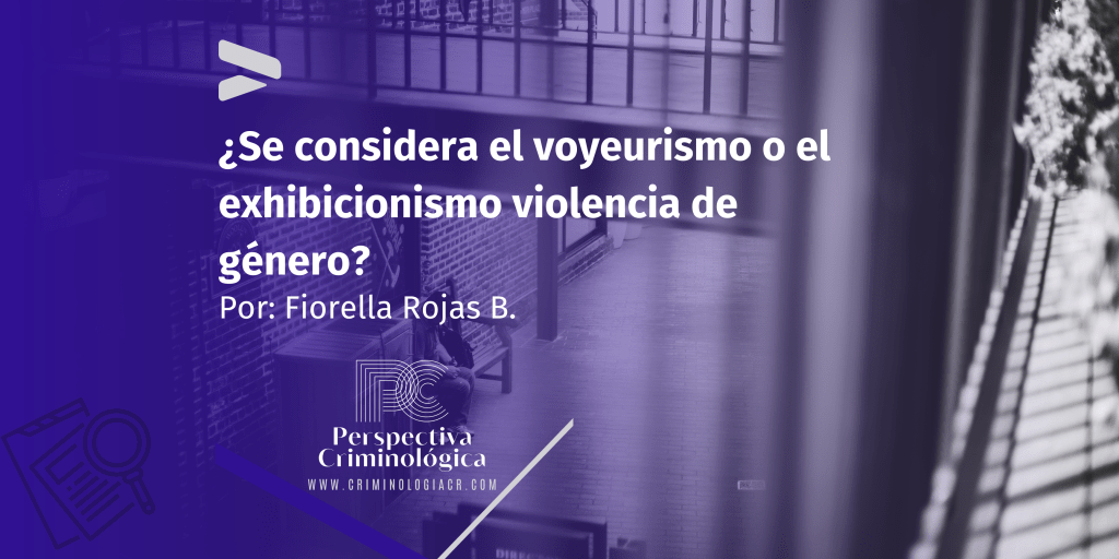 ¿Se considera el voyeurismo o el exhibicionismo violencia de&nbsp;género?